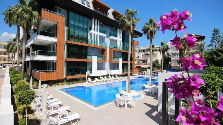 Luxury Flat 2 Mins From Beach Alanya Exterior foto